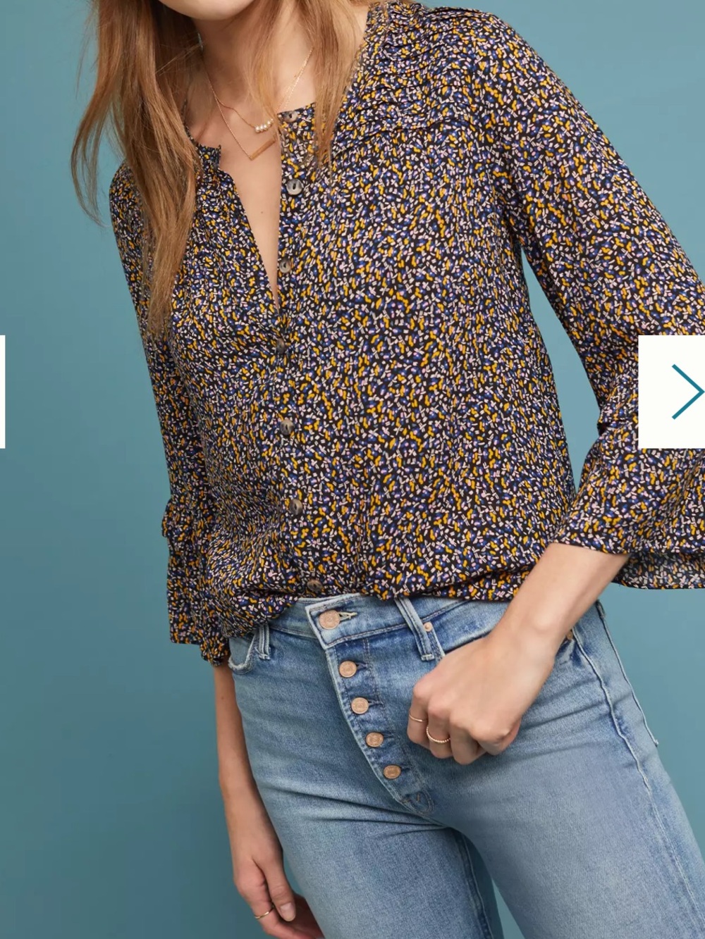 Anthropologie Maeve Berwick Top- Medium